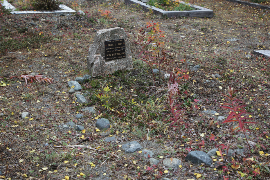 Grave of W. M. 'Bill' Neilson in the Atlin Cemetery, BC