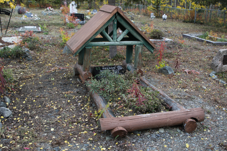 Grave of William Hugh Nelson in the Atlin Cemetery, BC