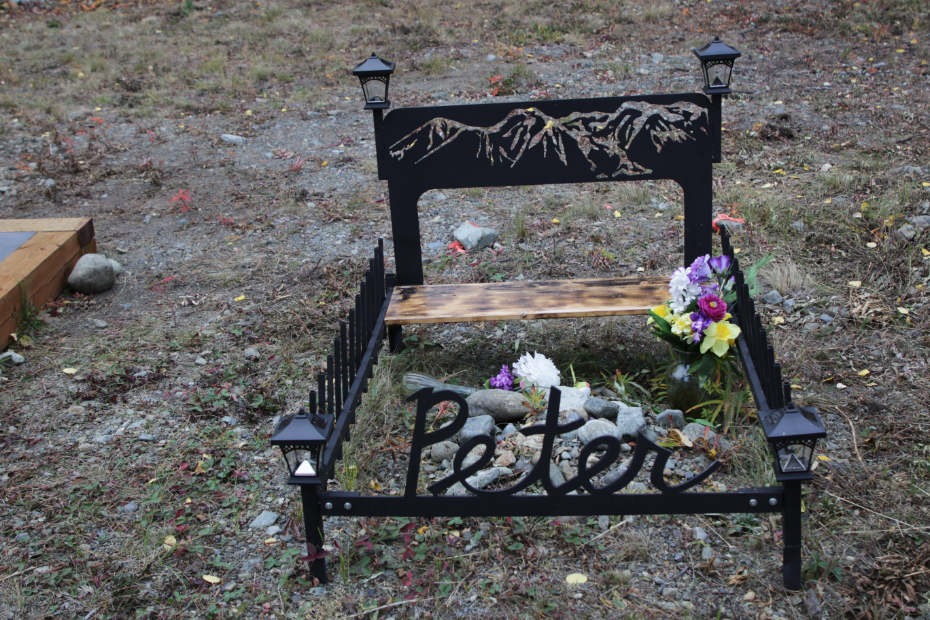 Grave of an unknown person in the Atlin Cemetery, BC