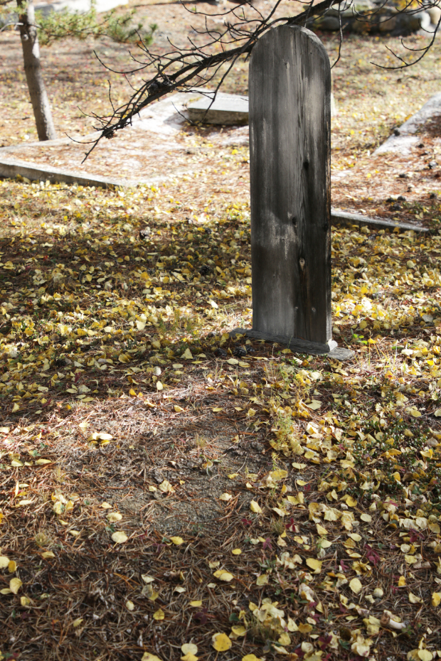 Grave of an unknown person in the Atlin Cemetery, BC