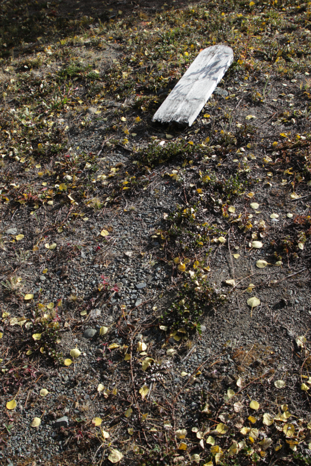 Grave of an unknown person in the Atlin Cemetery, BC
