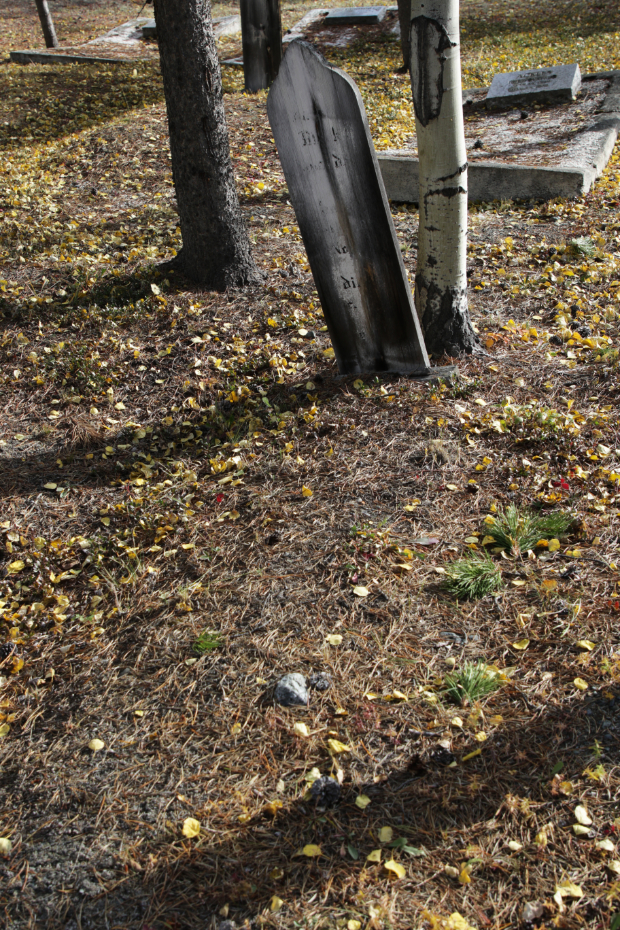 Grave of ... in the Atlin Cemetery, BC