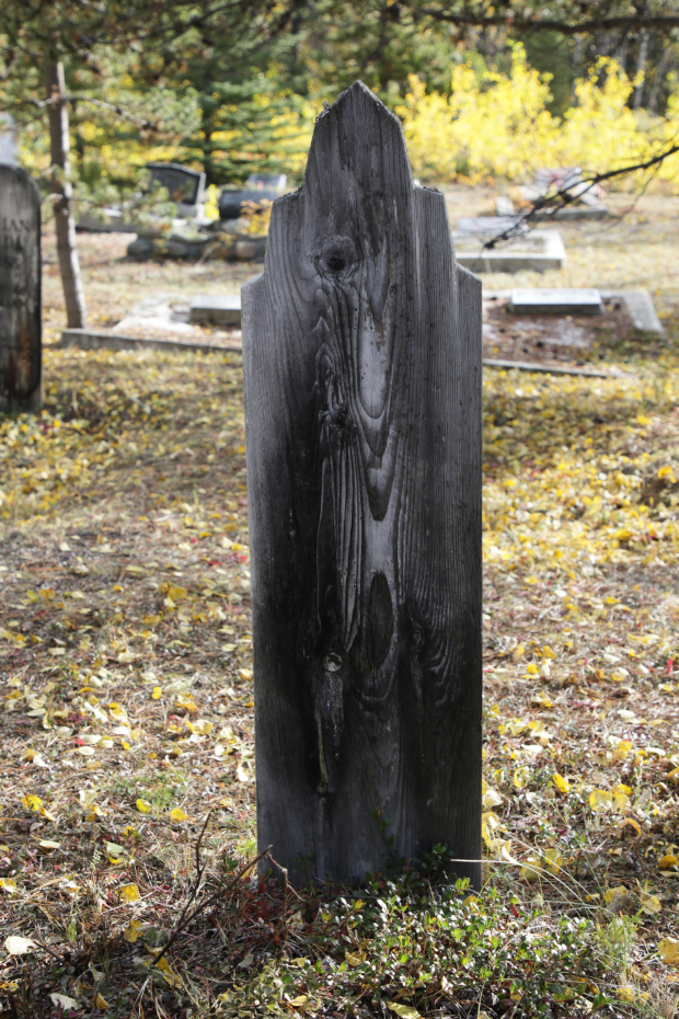 Grave of an unknown person in the Atlin Cemetery, BC