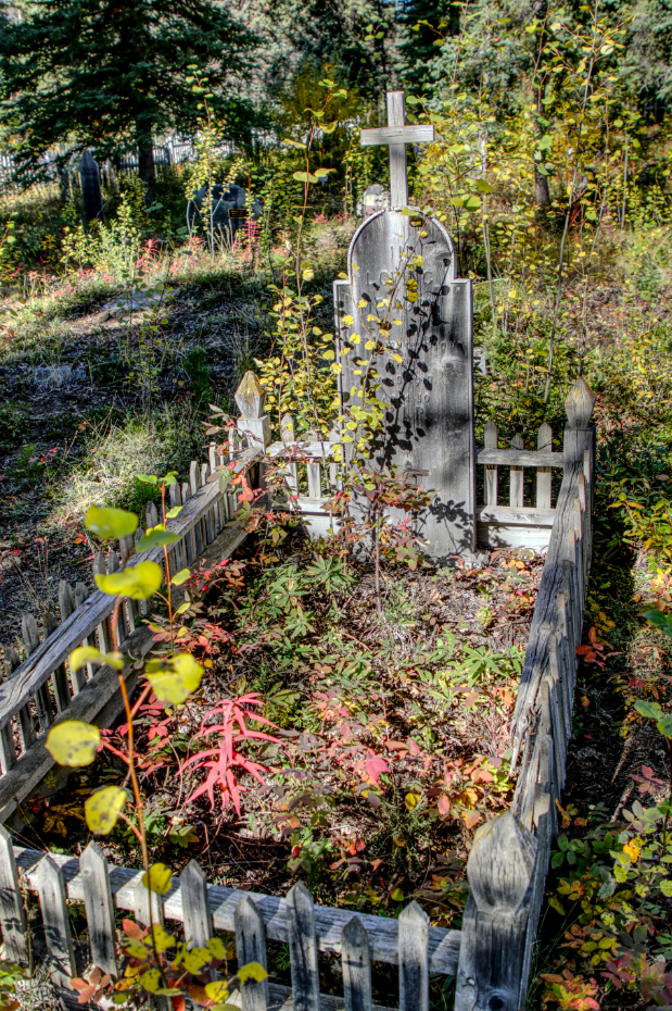 Grave of Mrs. Margaret Brown in the Atlin Pioneer Cemetery, BC