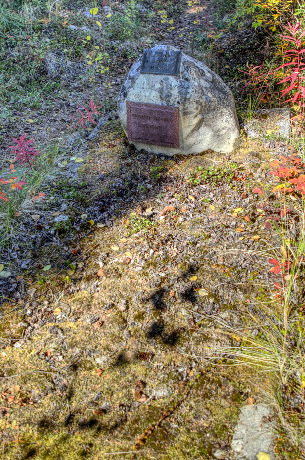 Grave of Paul Louis Eggert in the Atlin Pioneer Cemetery, BC