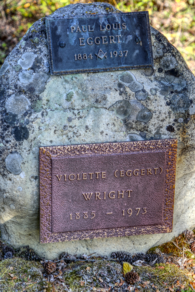 Grave of Paul Louis Eggert in the Atlin Pioneer Cemetery, BC