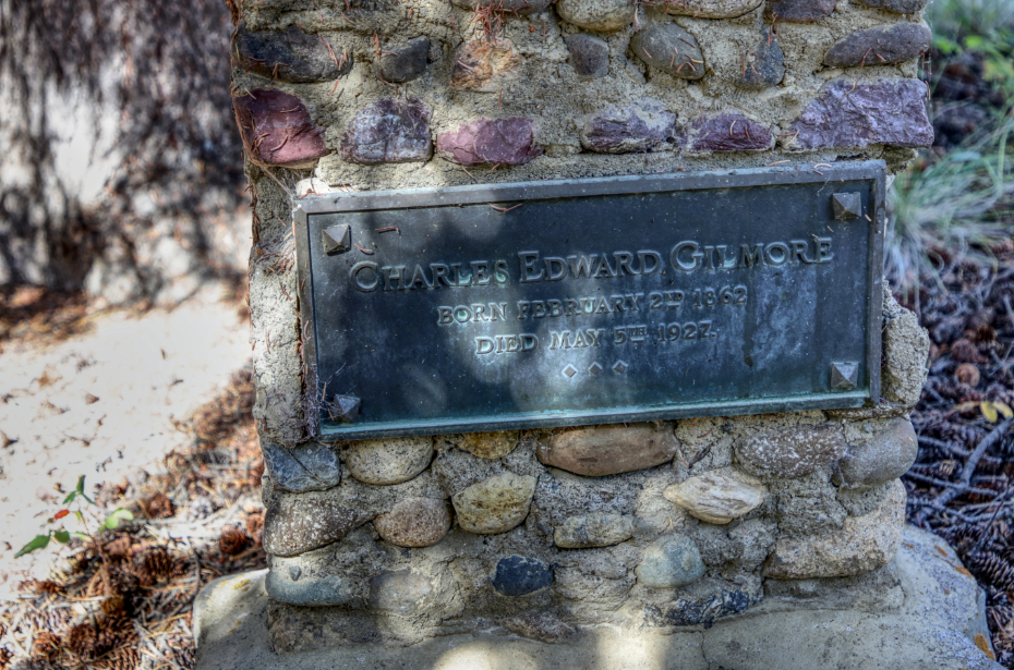 Grave of Charles Edward Gilmore in the Atlin Pioneer Cemetery, BC