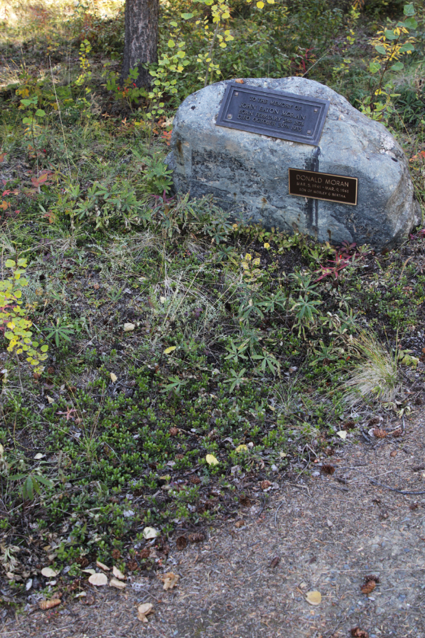 Grave of baby Donald Moran in the Atlin Pioneer Cemetery, BC