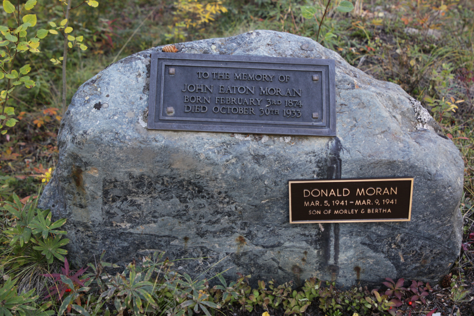 Grave of baby Donald Moran in the Atlin Pioneer Cemetery, BC