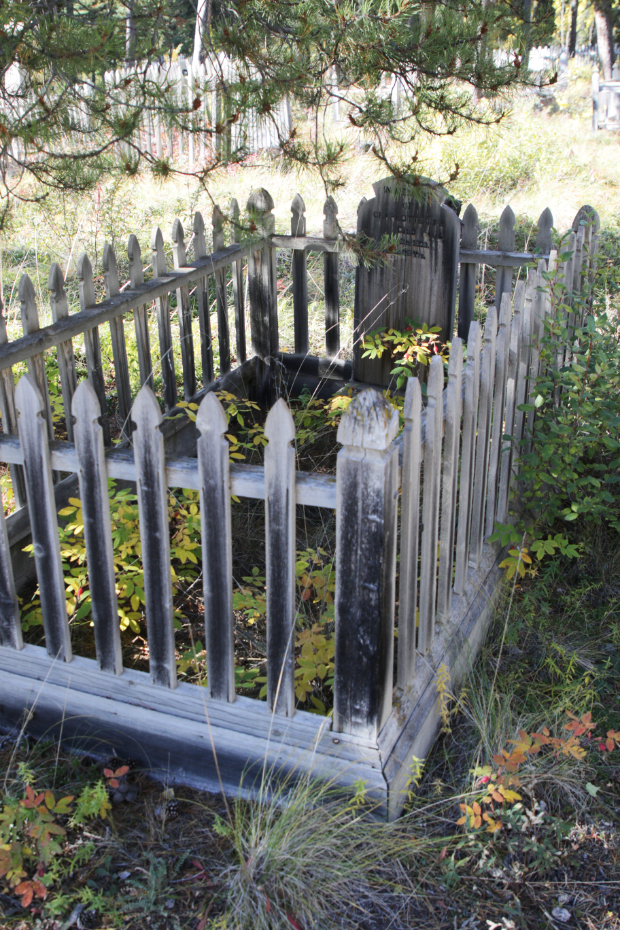 Grave of Charlotte Till in the Atlin Pioneer Cemetery, BC