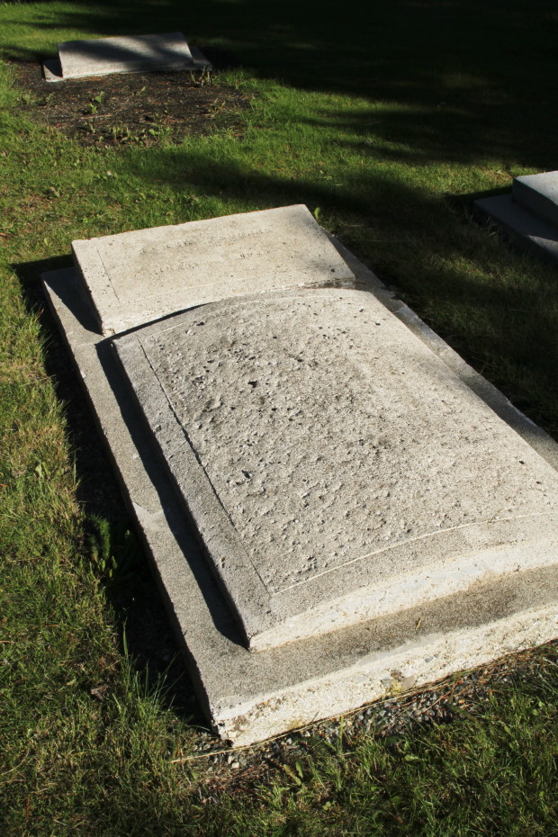Grave of James Saborne in the Whitehorse Pioneer Cemetery, Yukon