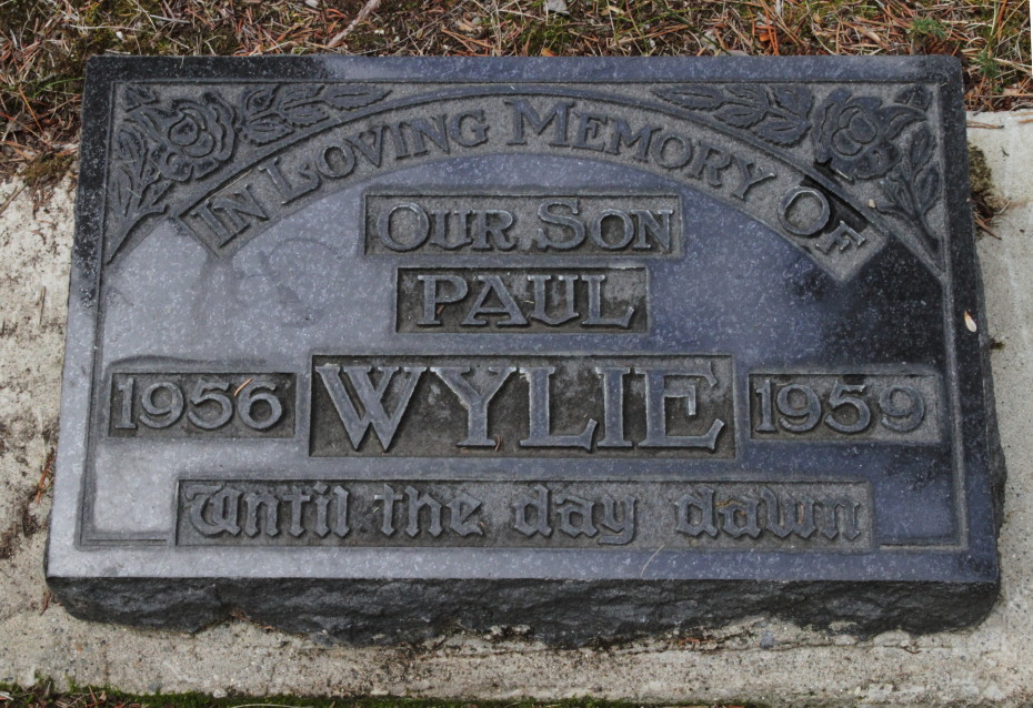 Grave of  in the Whitehorse Pioneer Cemetery, Yukon