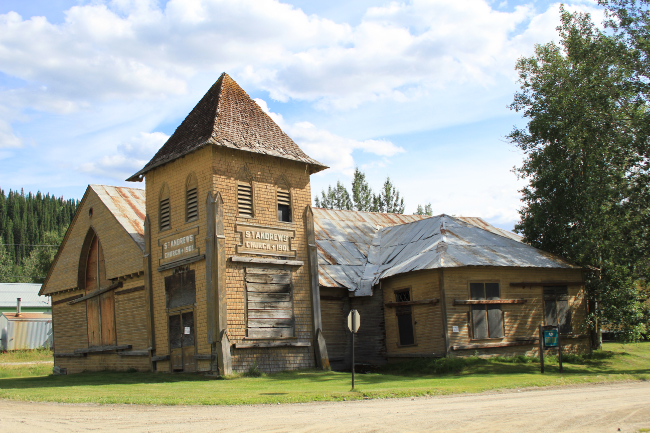 St. Andrew's Presbyterian Church, Dawson, July 12, 2012. Photo by Murray Lundberg.