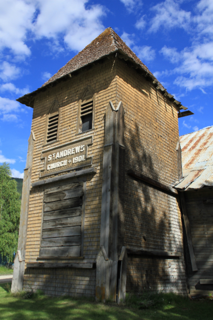 St. Andrew's Presbyterian Church, Dawson, July 12, 2012. Photo by Murray Lundberg.