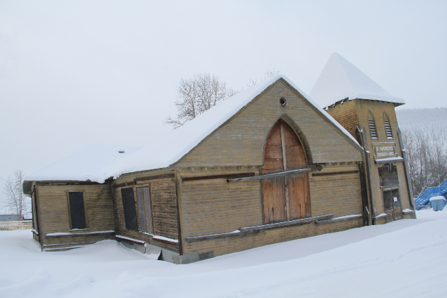 St. Andrew's Presbyterian Church, Dawson, February 9, 2017. Photo by Murray Lundberg.