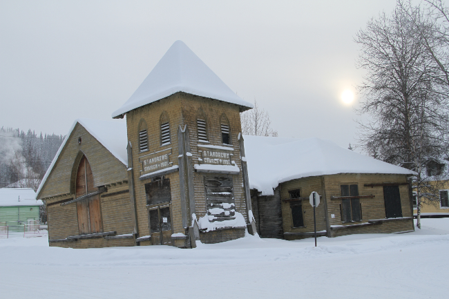 St. Andrew's Presbyterian Church, Dawson, February 9, 2017. Photo by Murray Lundberg.