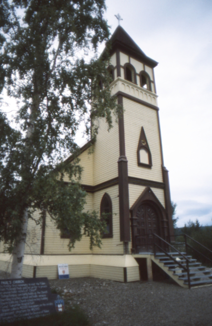 St. Paul's Anglican Church on August 25, 1990. Photo by Murray Lundberg.
