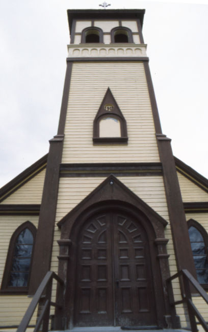 St. Paul's Anglican Church on August 25, 1990. Photo by Murray Lundberg.