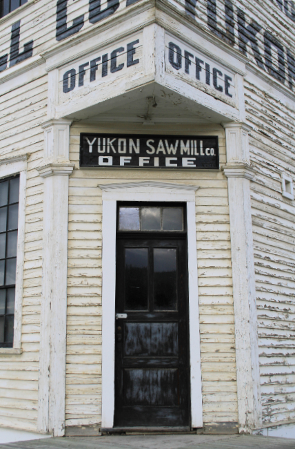 The Yukon Sawmill Company office in Dawson, Yukon, on July 11, 2012. Photo by Murray Lundberg.