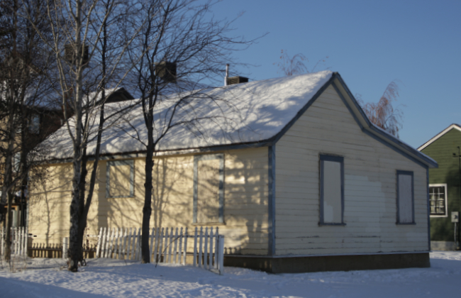 Rear of WP&YR Train Crew's House 1. Photo by Murray Lundberg.