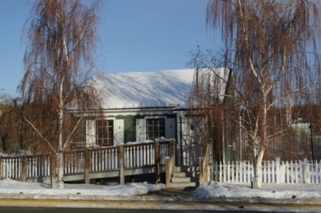 Front of WP&YR Train Crew's House 2, November 4, 2024. Photo by Murray Lundberg.
