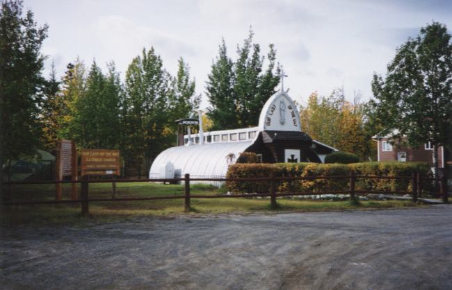 Our Lady of the Way Catholic Church on September 11, 1999. Photo by Murray Lundberg.