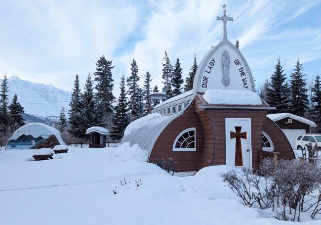 Our Lady of the Way Catholic Church on February 6, 2026. Photo by Murray Lundberg.
