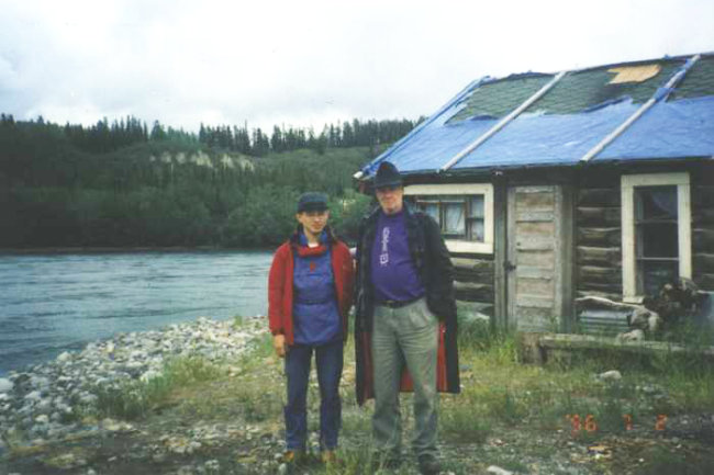 John Hatch outside his home, the former Pioner Hotel.