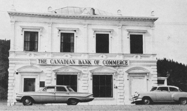 The Canadian Bank of Commerce, 1977. Photo by BC Outdoors magazine, August 1977.