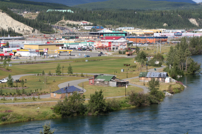 A closer look at the heritage buildings in Shipyards Park on August 10, 2006. Photo by Murray Lundberg.