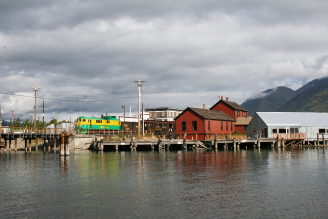 A view from the south side of the Nares River at Carcross, Yukon, on August 27, 2008. Photo by Murray Lundberg.
