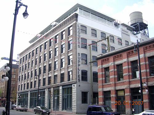 Exterior view of the McLennan and McFeely Building, 2007. Photo by City of Vancouver.