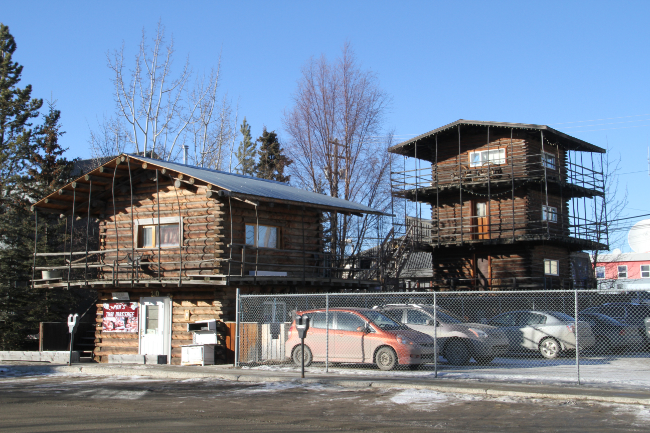 Log Skyscrapers, February 17, 2017. Photo by Murray Lundberg.