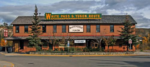 White Pass and Yukon Route railway depot. Photo by Parks Canada.