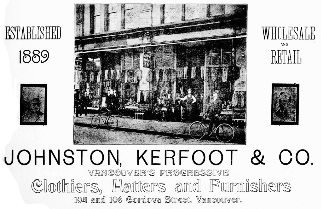 Johnson, Kerfoot and Co., Klondike Outfitters, 1898