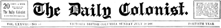 The Daily Colonist (Victoria, British Columbia) - Sunday, July 18, 1897