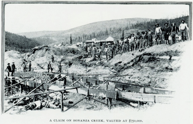 A claim on Bonanza Creek valued at $750,000 - Romances of the World's Great Mines: The Klondike, 1903