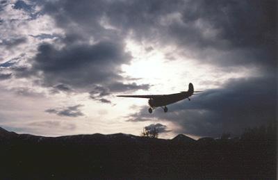 Fokker Super Universal CF-AAM leaves Carcross, Yukon, in June 2001