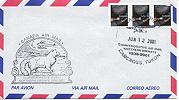 Special envelope ('cover' to collectors) flown by Fokker Super Universal CF-AAM in the Yukon in June 2001