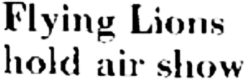 Flying Lions hold air show, September 1975