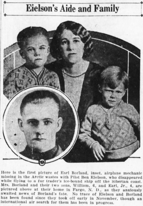 Photos of Earl Borland and family, 1930