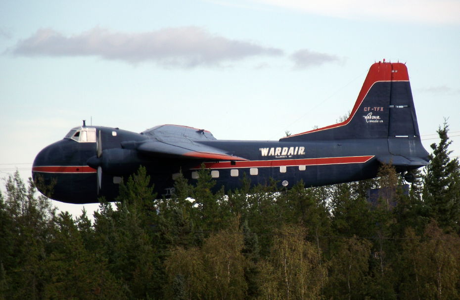 CF-TFX, a 1952 Bristol 170 Freighter Mk. 31 formerly operated by Wardair