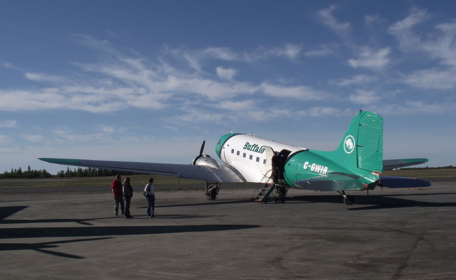 C-GWIR, a 1942 Douglas C-47A Skytrain (DC-3) operated by Buffalo Airways
