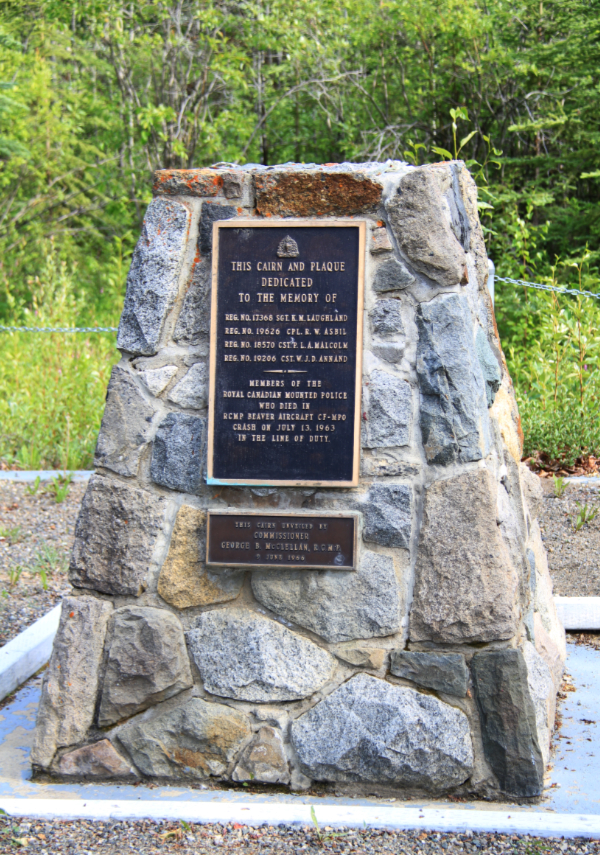 RCMP memorial at Carmacks, Yukon