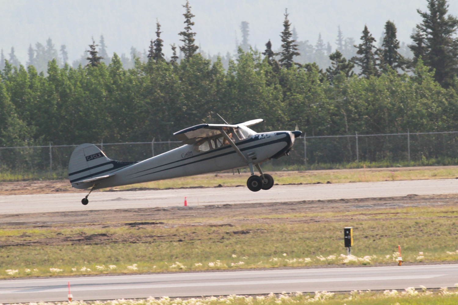 1953 Cessna 170B C-FCLX at Whitehorse, Yukon (CYXY) on July 6, 2022.