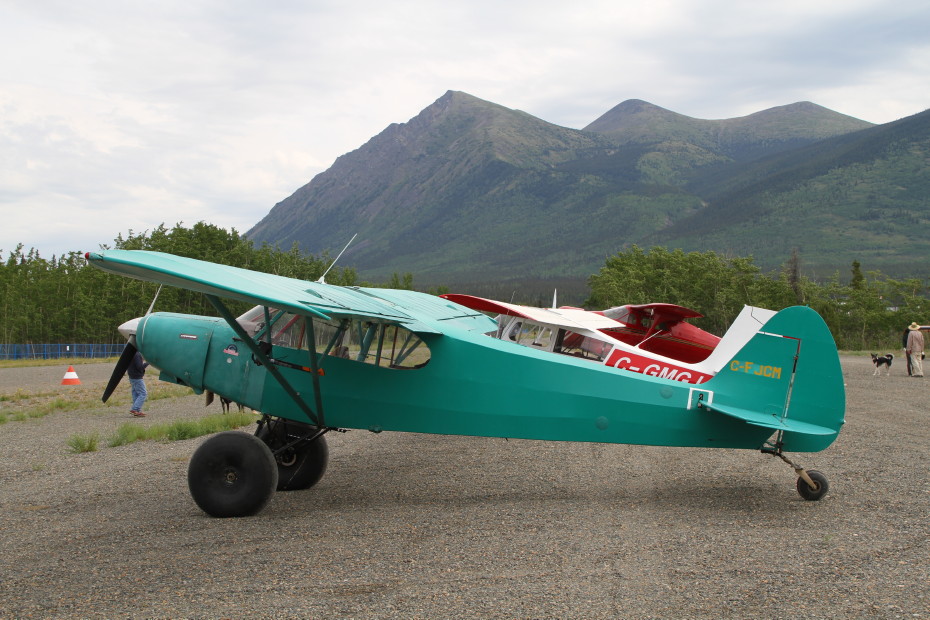 Piper PA-18 Super Cub C-FJCM at a COPA fly-in at Carcross, Yukon (CFA4) pn June 22, 2019.