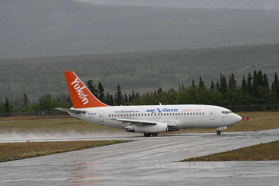 Boeing 737-201 C-FJLB at Whitehorse, Yukon