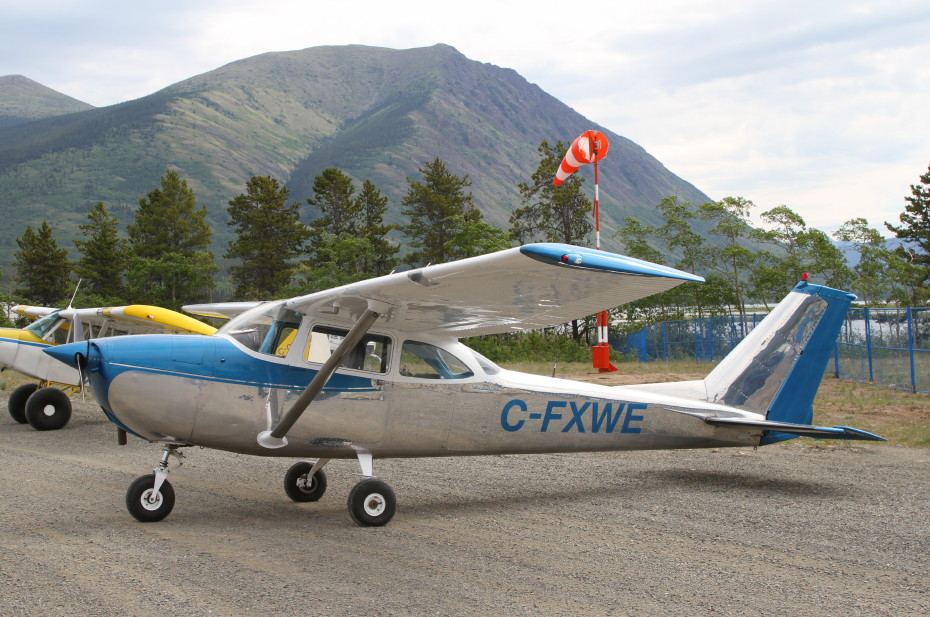 Randy Shewen's Cessna 172I C-FXWE at a COPA fly-in at Carcross, Yukon (CFA4) on June 22, 2019.