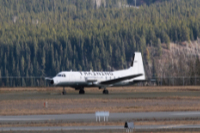 The former C-FYDU as a fire/rescue training aircraft at Whitehorse