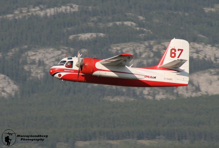 Conair's Firecat water-bomber C-GABC departing from Whitehorse, Yukon (CYXY)